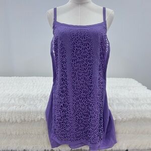 NWT Susana Monaco Purple Laser-Cut Dress